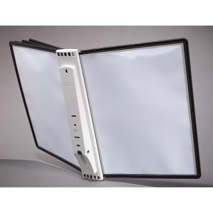 Durable Sichttafelsystem SHERPA wall 5 Wandhalter 5tlg u 5 Tafeln sw