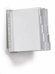 Durable Sichttafelsystem FUNCTION safe Wandhalter u 10 Zip-Tafeln A4