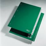 Durable Ordnerregister f A4 1-52 gn 2 Abläufe geprägte Taben