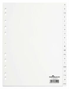Durable Register A-Z 20tlg. ws Universallochung PP