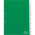 Durable Ordnerregister f A4 12tlg gn umschweißte...