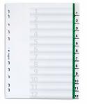 Durable Ordnerregister f A4 12tlg gn umschweißte...
