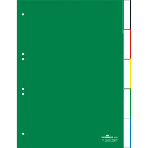 Durable Ordnerregister 5tlg 0-5 gn f A4 umschweißte Taben