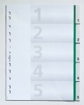 Durable Ordnerregister 5tlg 0-5 gn f A4 umschweißte...