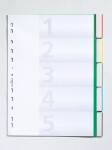 Durable Ordnerregister 5tlg 0-5 gn f A4 umschweißte Taben