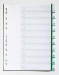 Durable Ordnerregister für A4 10tlg gn umschweißte Tabe
