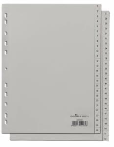 Durable Ordnerregister für A4 1-52 gr geprägte Taben aus PP