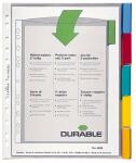 Durable Register Hüllenregister tr 5tlg farbige...