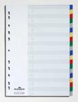 Durable Ordnerregister A4 hoch 20tlg farbige Taben...