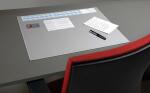 Durable Schreibunterlage 520x650mm gr Vollsichtplatte...