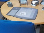 Durable Schreibunterlage 440x390mm gr mit Register