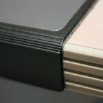 Durable Schreibunterlage 650x520mm sw Vollsichtplatte Kantenschutz