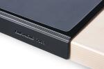 Durable Schreibunterlage 650x520mm sw Vollsichtplatte Kantenschutz