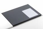 Durable Schreibunterlage 650x520mm sw Vollsichtplatte Kantenschutz