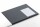 Durable Schreibunterlage 650x520mm sw Vollsichtplatte Kantenschutz
