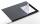 Durable Schreibunterlage 650x520mm sw Vollsichtplatte Kantenschutz