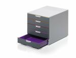 Durable Schubladenbox 292x280x356mm 5 farbige Schubladen