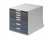 Durable Schubladenbox 320x320x385 gr 7 farbige Schubladen