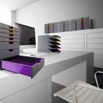 Durable Schubladenbox 320x320x385 gr 7 farbige Schubladen