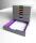 Durable Schubladenbox 320x320x385 gr 7 farbige Schubladen