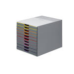 Durable Schubladenbox 292x280x356mm 10 farbige Schubladen
