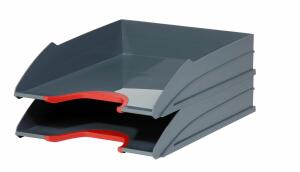 Durable Briefablageschale C4 rt 2St VARICOLOR stapelbar