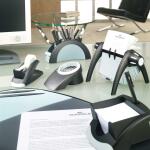Durable Stiftebutler PEN HOLDER sw mit 5 Kammern und Standpads