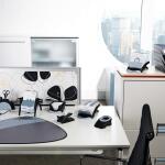 Durable Stiftebutler PEN HOLDER sw mit 5 Kammern und Standpads