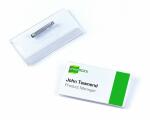 Durable Namensschild 40x75mm tr 100St mit Plattennadel