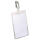 Durable Namensschild 90x60mm tr 25St mit Clip Hochformat