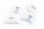 Durable Namensschild 54x90mm tr 50St mit Wellennadel