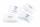 Durable Namensschild 54x90mm tr 50St mit Wellennadel
