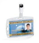 Durable Namensschild 54x85mm 25St tr Hartbox mit Clip