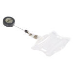Durable Namensschild 54x85mm tr 10St mit  Ausweishalter