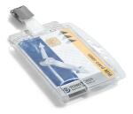 Durable Namensschild 54x85mm tr 25St Doppelbox mit Clip