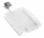 Durable Namensschild 54x85mm tr 25St Doppelbox mit Clip