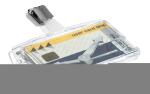 Durable Namensschild 54x85mm tr 25St Doppelbox mit Clip
