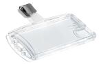 Durable Namensschild 54x85mm tr 25St Doppelbox mit Clip