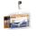 Durable Namensschild 54x85mm tr 25St Doppelbox mit Clip