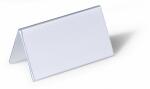 Durable Tischnamensschild tr 25St 52x100mm Dachform