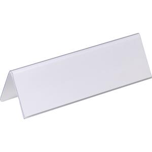 Durable Tischnamensschild tr 25St 61x210mm Dachform