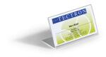 Durable Tischnamensschild tr 10St 52x100mm Acryl in L-Form
