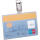 Durable Namensschild 54x90mm tr 25St Sicherheitshüllen Querformat