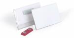 Durable Namensschild 54x90mm tr 25St mit Doppelmagnet