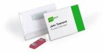 Durable Namensschild 54x90mm tr 25St mit Doppelmagnet