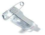 Durable Namensschild 40x75mm 25St tr Acryl mit Kombiklemme