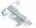 Durable Namensschild 40x75mm 25St tr Acryl mit Kombiklemme