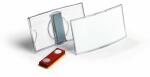 Durable Namensschild 40x75mm 25St tr Acryl mit Magnet