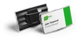 Durable Namensschild 40x75mm d gr 25St konvex mit drehbarem Clip