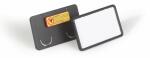 Durable Namensschild 40x75mm sw 25St CLIP CARD mit Magnet